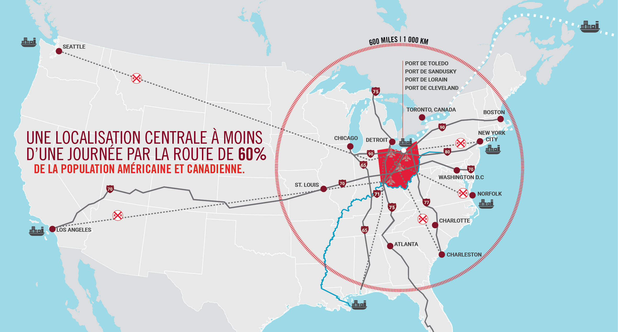 L&D 60 Percent Port Map-French