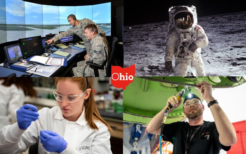 4 images together representing Ohio