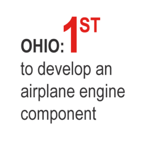 Ohio: 1st to develop an airplane engine component