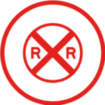 railroad crossing icon