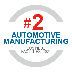 Business Facilities Rankings #2 Automotive Manufacturing