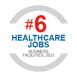 Business Facilities Rankings #6 Healthcare Jobs